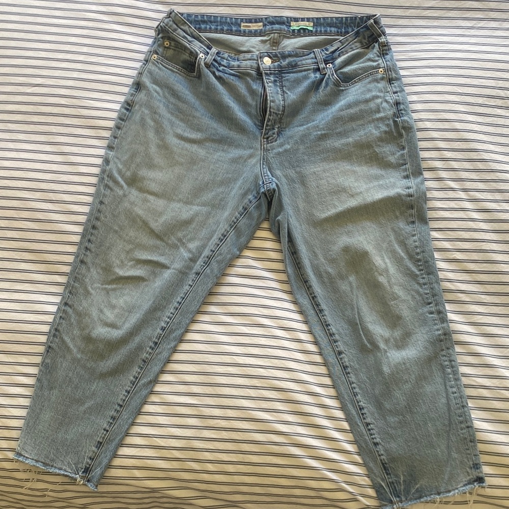 Pilcro Blue Ankle & Cropped Jeans